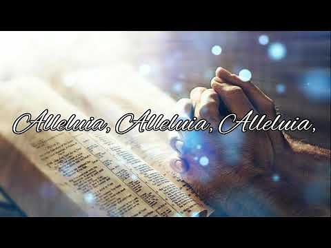 Alleluia, alleluia, alleluia! Sing his message loud and clear, #Christiansongs #worshipsongs #Lyrics