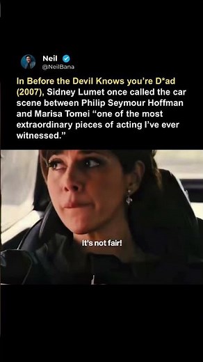 Sidney Lumet once called the car scene between Philip Seymour Hoffman and Marisa Tomei