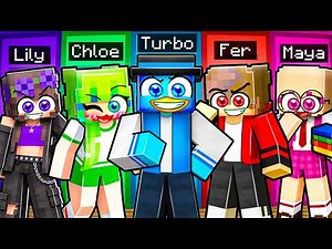 10 FRIENDS in a Single SCHOOL Block in Minecraft..