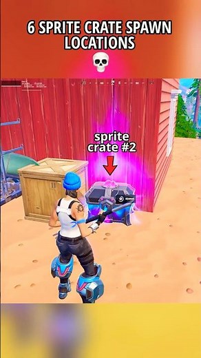 6 SPRITE CRATE SPAWN LOCATIONS in Fortnite Chapter 7 Season 3 💀 #fortnite #ahorts #gaming