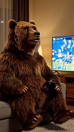 Bear VLOG- Bear tries out roblox