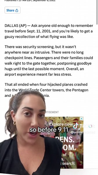 Do you remember pre-TSA days? #tsaprecheck #september112001 #airportsecuritycheck #911conspiracy
