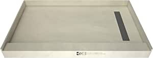 Tile Redi USA T4860R-SCTTBVZ Redi Trench Shower Pan 60" W x 48" D Tileable Grate