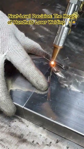 Handheld Laser Welding #LaserWelding #MetalFabrication #WeldingLife #IndustrialTech #FiberLaser