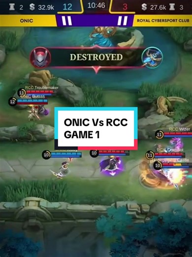 ONIC Vs RCC Game 1 Recap