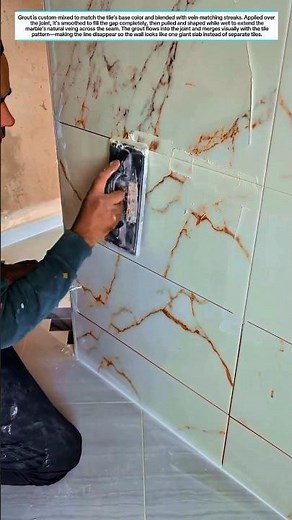 PERFECT Seamless Tile Trick – Grout That Hides Joints! 🪨✨