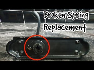 How To Replace A Broken Door Handle Spring.