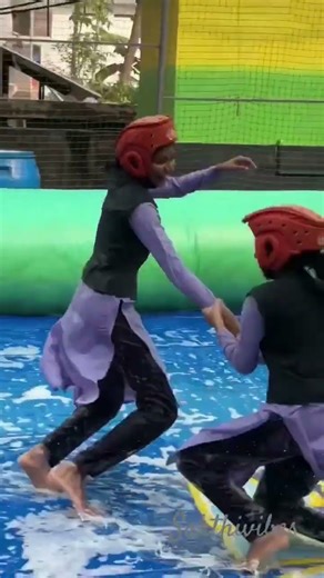 College girls football game in water | Insta Id:beecom.ees | #foodball #collegelife #kerala #monica