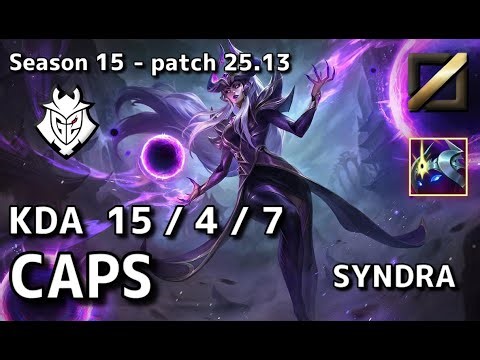 【NAサーバー/D4】G2 Caps シンドラ(Syndra) VS メル(Mel) MID - Patch25.13 NA Ranked【LoL】