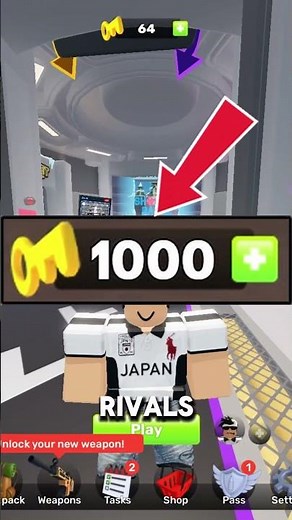 HOW TO GET FREE KEYS IN RIVALS #roblox