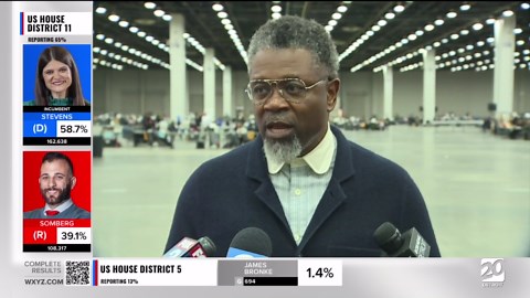 Vote counting underway at Huntington Place in Detroit