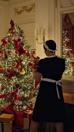 The Ritz London on Instagram: "As evening falls over London, our Housekeepers attend to every detail, ensuring our guests receive a night of complete tranquility and a touch of Christmas magic. ✨ #LuxuryHotels #ChristmasHotels #LondonChristmas"