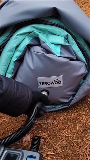 I inflated a full two-story luxury air house inside a forest. #trending #hospitallife #camping