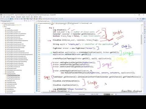 iFogSim Tutorial: PhyTopoExample1 With output