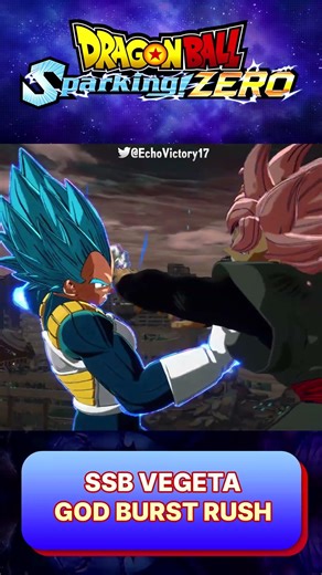 SSB Vegeta NEW God Burst Rush ultimate moves - Dragon Ball: Sparking! Zero