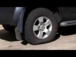 Deflating Car Tyre, Sound Effect, HISS, with video