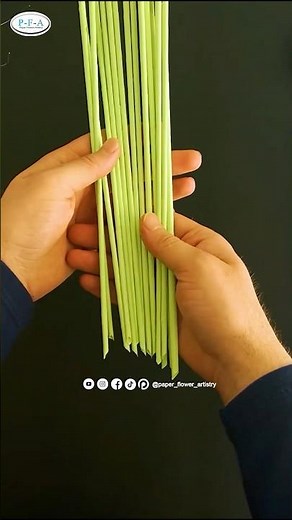 🌿 How to Make Paper Stems Using Wire & Niycha Paper | Satisfying DIY Craft