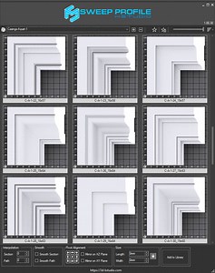 Sweep Profile Casing-A 1 | Kstudio - 3Ds Max Plugins