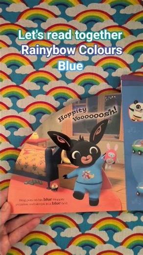 Let's read together a ‪@BingBunny‬ book Rainybow Colours Blue #kidsbooks #childrensbooks #bing