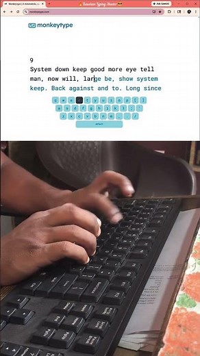 Fast Typing at 94 WPM 🚀 | Typing Speed Test on Monkey Type #fasttyping #raushantypingmaster