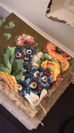 Lotus Blu Book Art on Instagram: "Breaking in a new hardback herbarium journal fresh out of the press, covered with vintage linen repurposed from an old cushion cover which I made into book cloth. I love how the print on the cover reflects the changing season. This is just one of the many styles of hand bound books I’m sharing how to make in my new course, The Art of Bookbinding. Doors open for registration soon. If you’d like to know more about TAoB, do sign up for the waitlist, you can find th