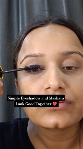 Simple Eyeshadow and Maskara Look Good Together ❤️ #eyeshadow #maskara #eyemakeup #beauty