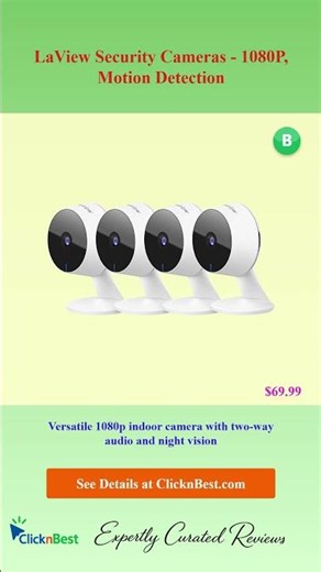 LaView Security Cameras - 1080P, Motion Detection