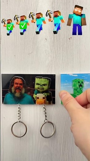 Will I find the right keychains?🤔 #minecraft #keychain