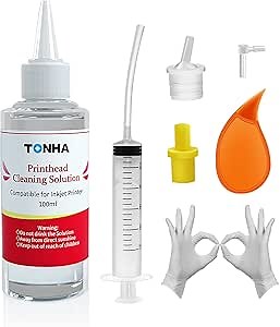 Printhead Cleaner Kit | Printhead Cleaning Kit | for Inkjet Printers Canon/Brother/Epson/HP | 8600/5520/4620/6520/6600/6700/6968/6978/8610 HP Printers | 922/ Pro100/MX922 Canon Printers (250ML)