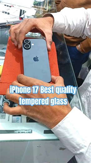 Iphone 17 Best quality unbreakable tempered glass / How to apply tempered glass #ytshorts #shorts