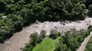 Machu Picchu, Peru. Aerial view