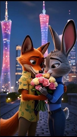 👉He crossed the sea just to bring her flowers | Zootopia Story