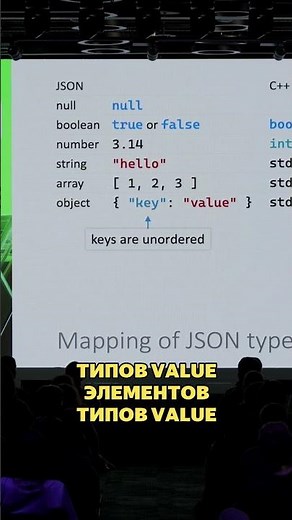 How to map JSON types to C++ types
