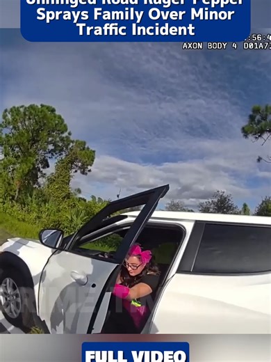 FULL VIDEO | Unhinged Road Rager Pepper Sprays Family Over Minor Traffic Incident #fypシ゚ #police #policeofficer #policeoftiktok #cop #cops #copsoftiktok #copstiktok #copsusa #crime #crimetok #viralvideo #bodycam #bodycams