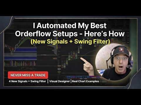 I Automated My Best Order Flow Setups - Here's How (New Signals + Swing Filter)