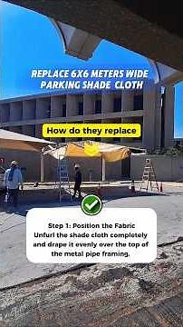 Keep Your Car Cool: Tips for Installing Parking Shade Cloth Like a Pro! 😎🌞 #CarCare #ShadeCloth