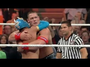 WWE RAW 2011 John Cena and Sin Cara vs The Miz and Alex Riley Full Match HD