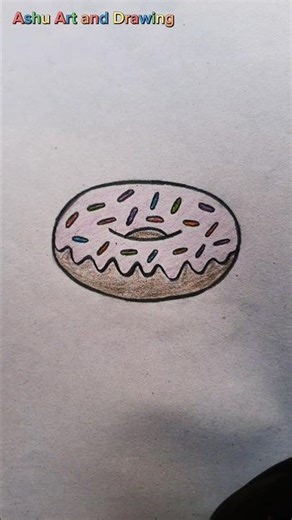 Donut Drawing Ideas 🍩🍩 #donuts #drawing #art #shorts #reels