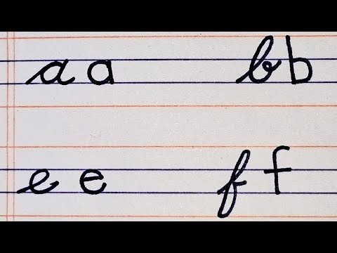 Cursive letters vs small letters | Handwriting practice for beginners