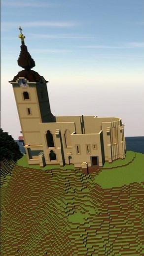 Minecraft realistic Church Timelapse #Shorts
