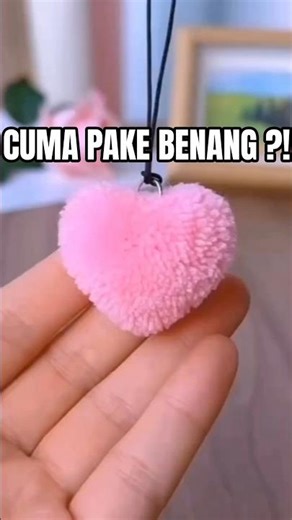 DIY Gantungan Kunci Love Fluffy dari Benang Wol | Keychain Love Ide Jualan