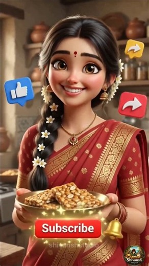 🥜 Crunchy Peanut Chikki Recipe 🤤 | 1 Minute Homemade Gur Chikki #shorts #ghiblistyle #asmr #cooking