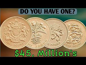 Top 4 Ultra Rare One Pound Coins Worth Over £100,000! | UK £1 Coin You Must Look For!