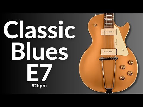 Classic Groove Blues Guitar Backing Track in E Major l Jam Session Essentials