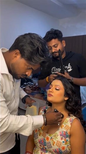 This is how heroines get ready before shooting! 🎬 #rachalfilms #makeup