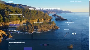 Liquid Glass IOS26 UI Kit v1.4: The Ultimate Liquid Glass Effect Component Library for Next-Gen Web & App Design by Liquid Glass - Web Vine