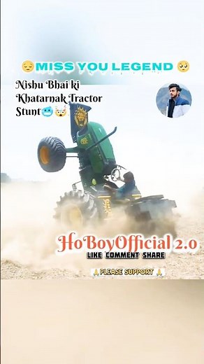 Nishu Deshwal's Epic Tractor Stunt You Won't Believe Your Eyes! #dangerstunt #viral #edit #trending