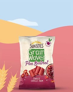Sweet chilli jam lovers, this one’s for you! Taste the real beetroot in our Sweet Chilli Jam Grain Waves Plus Beetroot. | Sunbites
