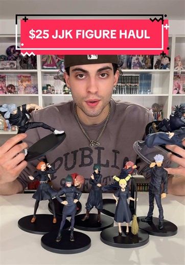 I got all of these jujutsu kaisen figures for ONLY $25!? #jjk #jujutsukaisen #gojo #animefigure #paulsoles