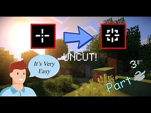 How to change your Crosshair in Minecraft without PLUGINS/MODS? (UNCUT VERSION)